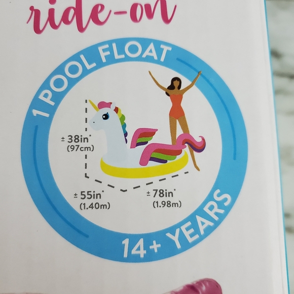 Intex Unicorn Inflatable Ride-On Pool Float - Picture 3 of 6